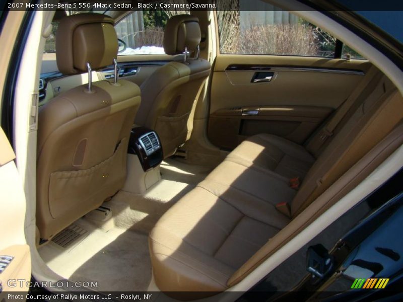 Black / Cashmere/Savanna 2007 Mercedes-Benz S 550 4Matic Sedan