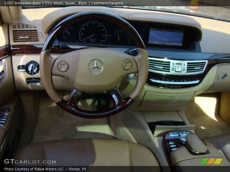 Black / Cashmere/Savanna 2007 Mercedes-Benz S 550 4Matic Sedan