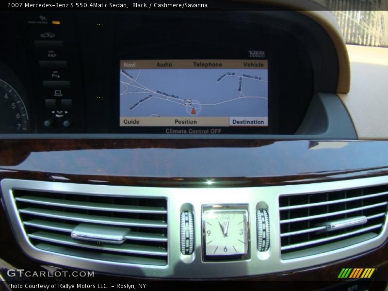 Black / Cashmere/Savanna 2007 Mercedes-Benz S 550 4Matic Sedan