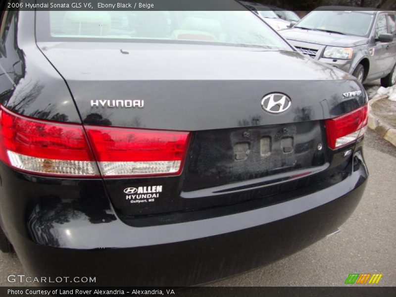 Ebony Black / Beige 2006 Hyundai Sonata GLS V6