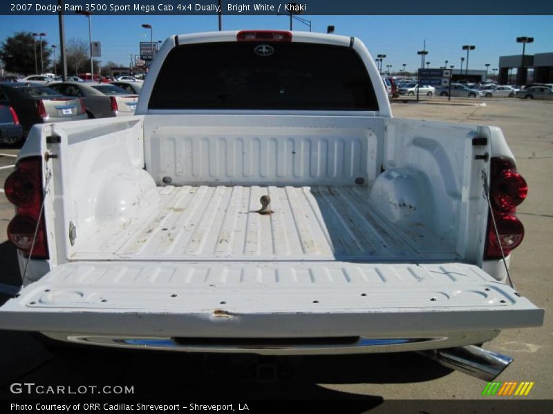 Bright White / Khaki 2007 Dodge Ram 3500 Sport Mega Cab 4x4 Dually