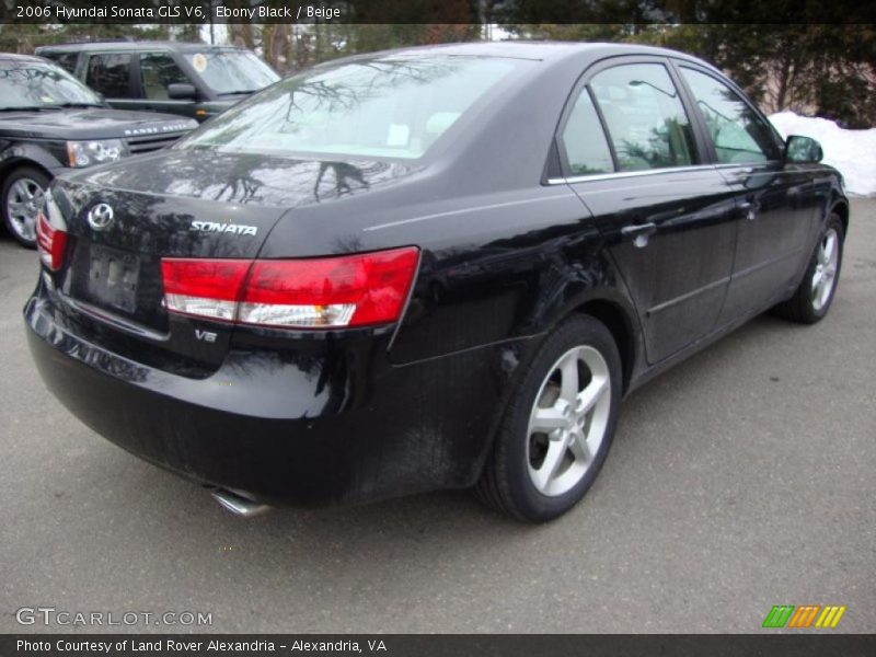 Ebony Black / Beige 2006 Hyundai Sonata GLS V6