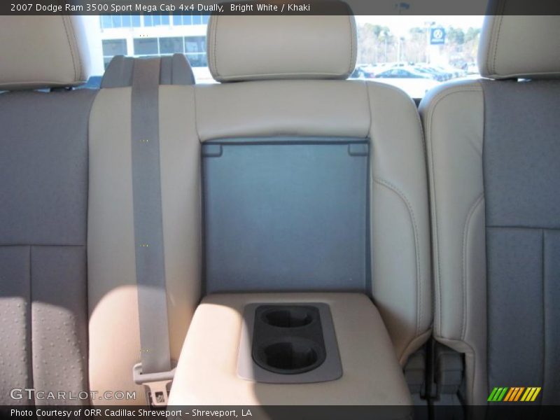 Bright White / Khaki 2007 Dodge Ram 3500 Sport Mega Cab 4x4 Dually