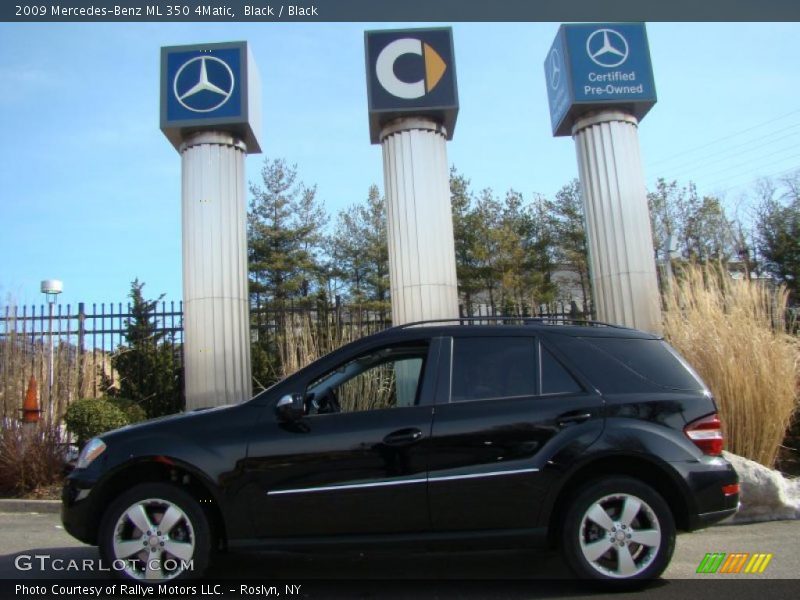 Black / Black 2009 Mercedes-Benz ML 350 4Matic