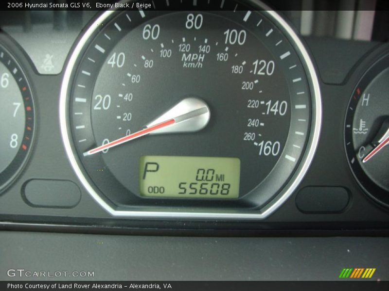 Ebony Black / Beige 2006 Hyundai Sonata GLS V6