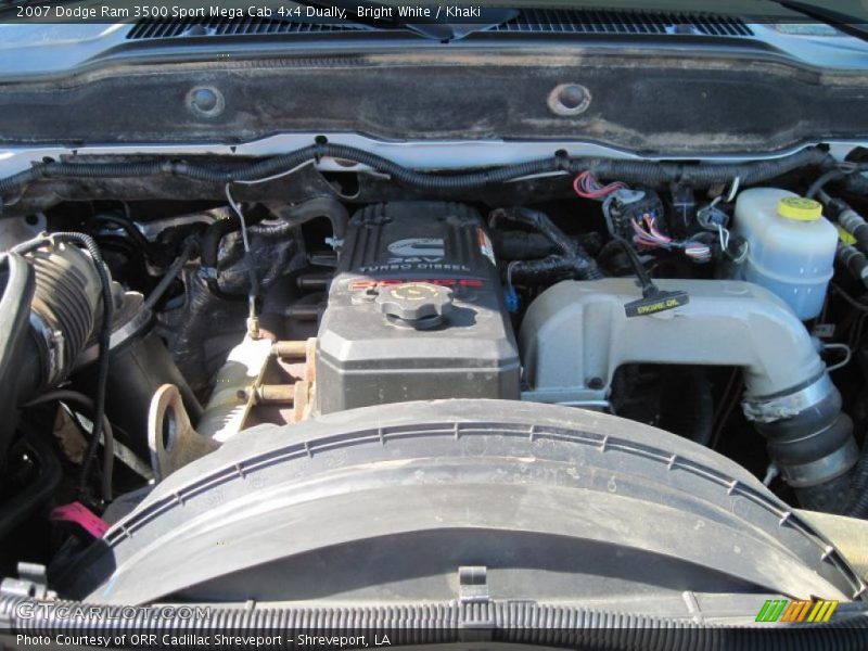 Bright White / Khaki 2007 Dodge Ram 3500 Sport Mega Cab 4x4 Dually