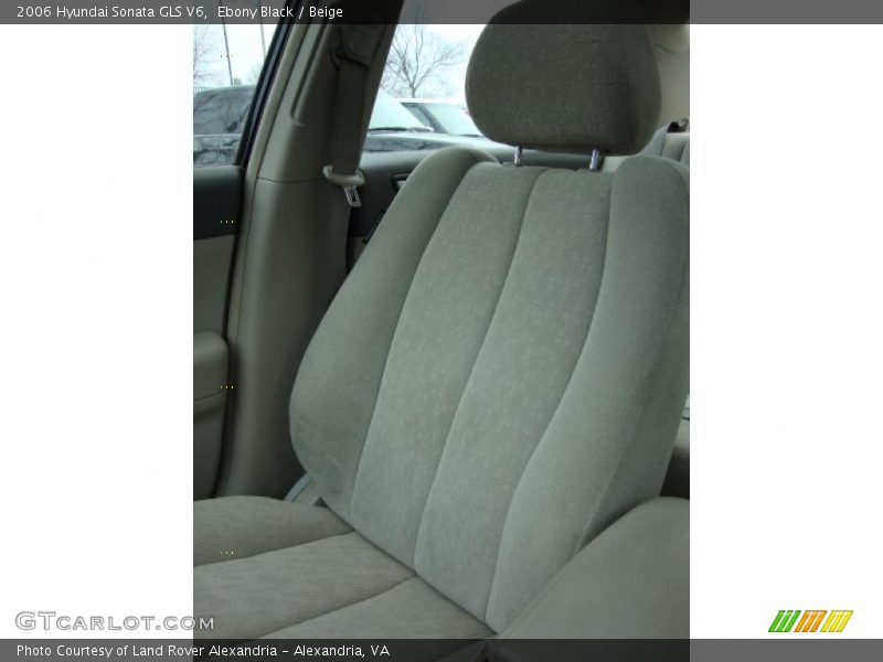 Ebony Black / Beige 2006 Hyundai Sonata GLS V6