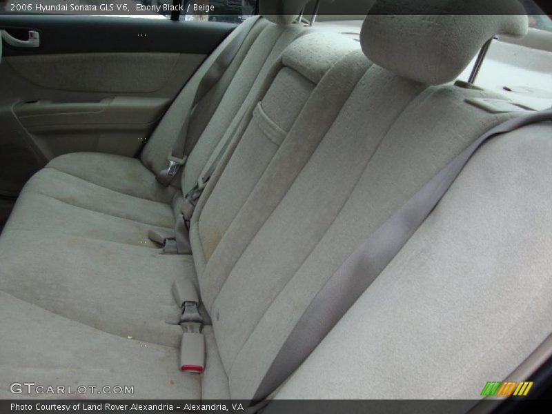 Ebony Black / Beige 2006 Hyundai Sonata GLS V6