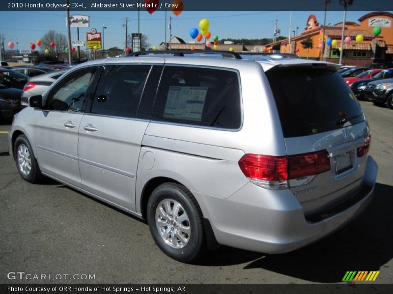 Alabaster Silver Metallic / Gray 2010 Honda Odyssey EX-L