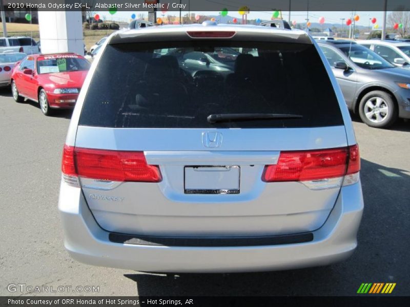 Alabaster Silver Metallic / Gray 2010 Honda Odyssey EX-L