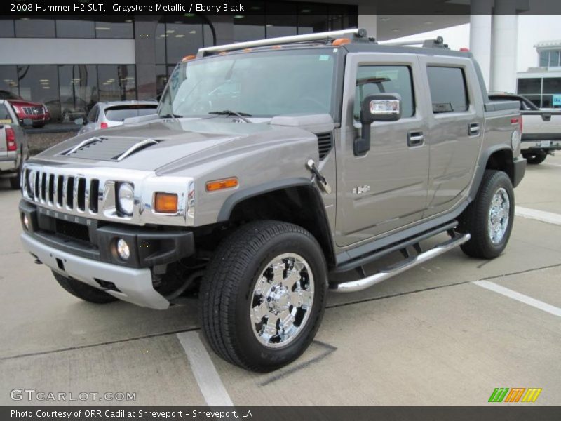 Graystone Metallic / Ebony Black 2008 Hummer H2 SUT