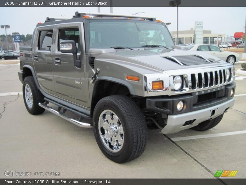 Graystone Metallic / Ebony Black 2008 Hummer H2 SUT