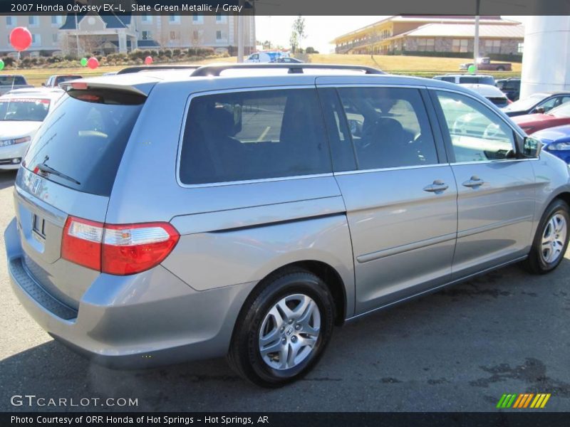 Slate Green Metallic / Gray 2007 Honda Odyssey EX-L