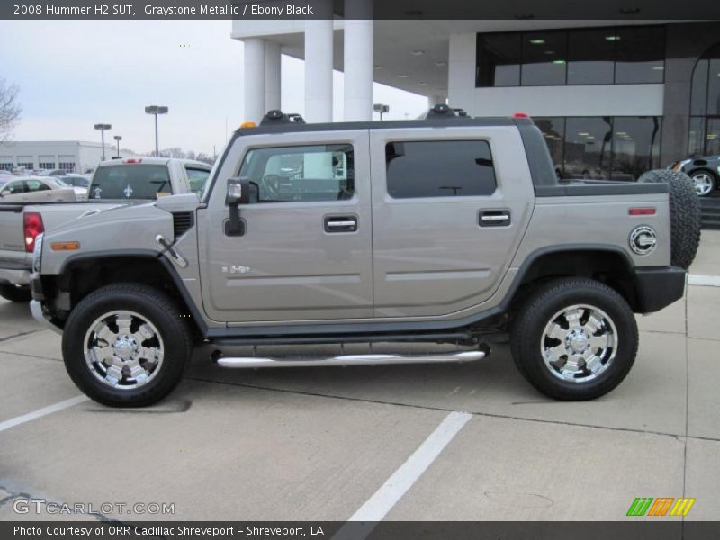 Graystone Metallic / Ebony Black 2008 Hummer H2 SUT