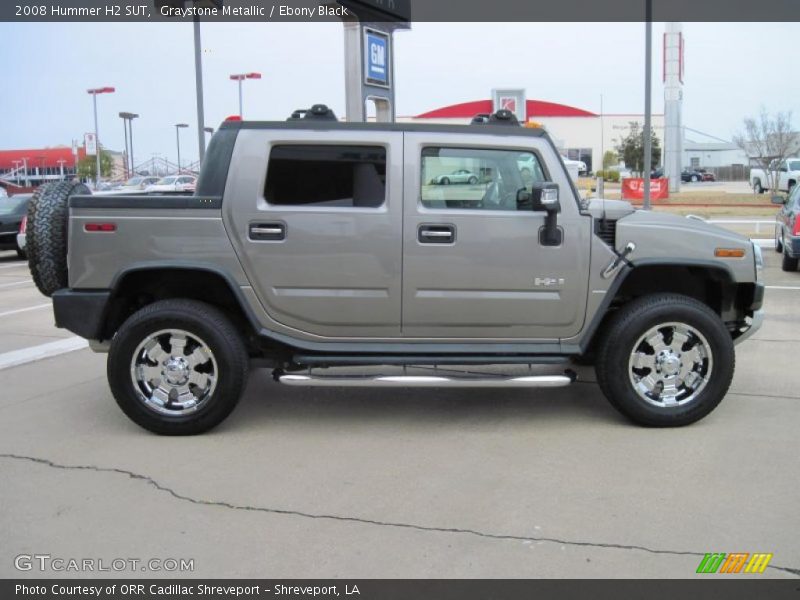 Graystone Metallic / Ebony Black 2008 Hummer H2 SUT