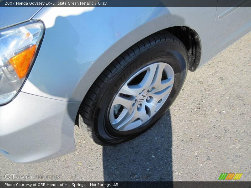 Slate Green Metallic / Gray 2007 Honda Odyssey EX-L