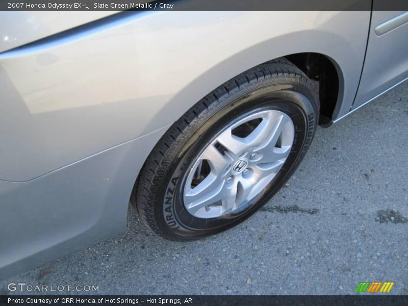 Slate Green Metallic / Gray 2007 Honda Odyssey EX-L