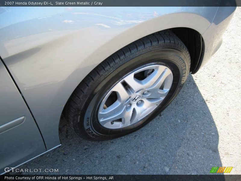 Slate Green Metallic / Gray 2007 Honda Odyssey EX-L