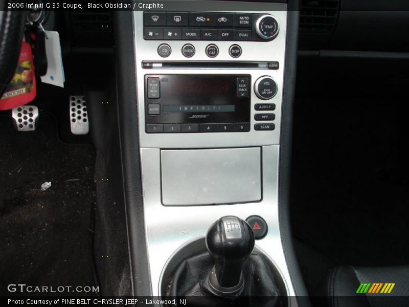 Black Obsidian / Graphite 2006 Infiniti G 35 Coupe