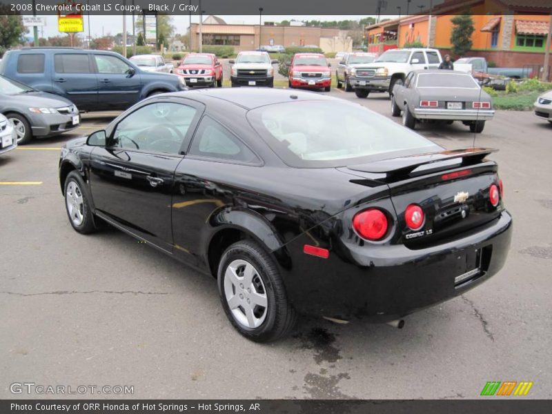 Black / Gray 2008 Chevrolet Cobalt LS Coupe