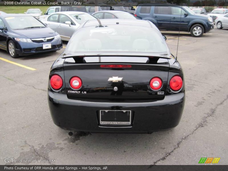 Black / Gray 2008 Chevrolet Cobalt LS Coupe