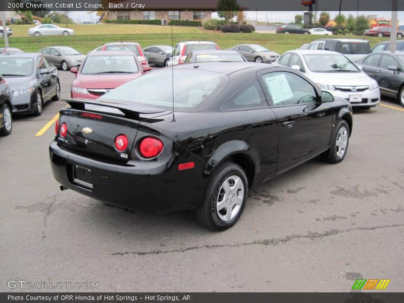 Black / Gray 2008 Chevrolet Cobalt LS Coupe