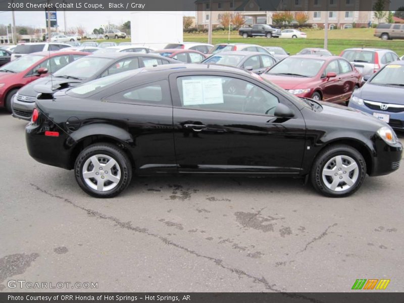 Black / Gray 2008 Chevrolet Cobalt LS Coupe