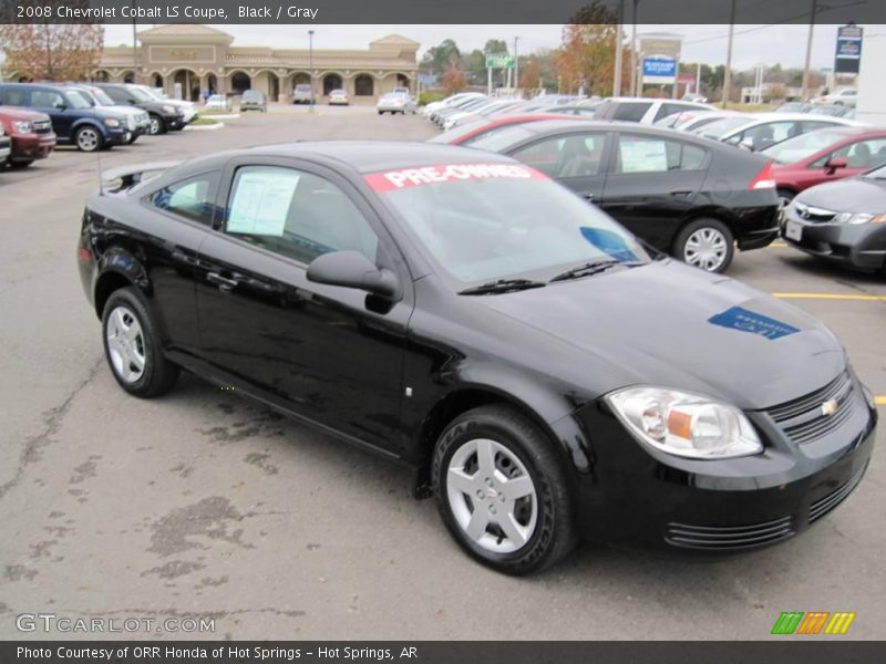 Black / Gray 2008 Chevrolet Cobalt LS Coupe
