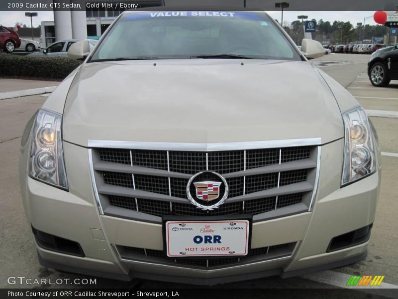 Gold Mist / Ebony 2009 Cadillac CTS Sedan