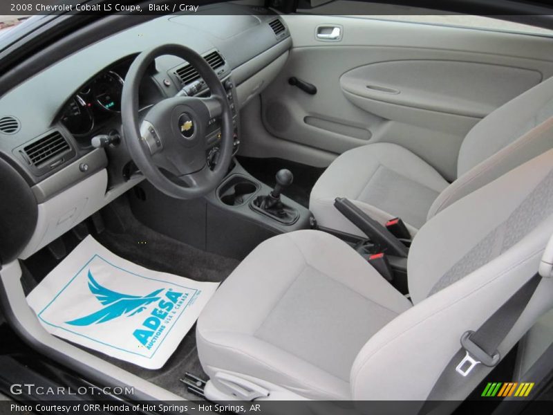 Black / Gray 2008 Chevrolet Cobalt LS Coupe