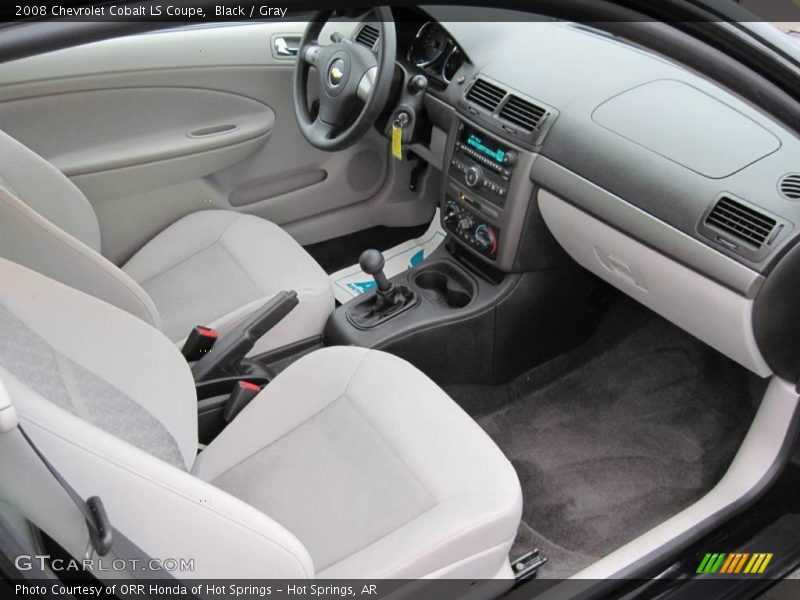 Black / Gray 2008 Chevrolet Cobalt LS Coupe