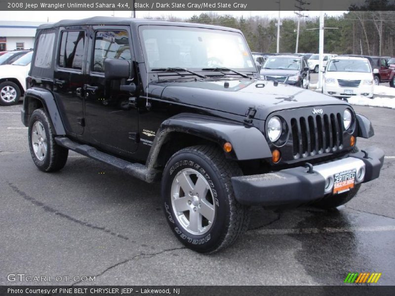 Black / Dark Slate Gray/Med Slate Gray 2008 Jeep Wrangler Unlimited Sahara 4x4