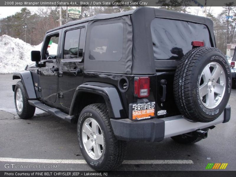 Black / Dark Slate Gray/Med Slate Gray 2008 Jeep Wrangler Unlimited Sahara 4x4