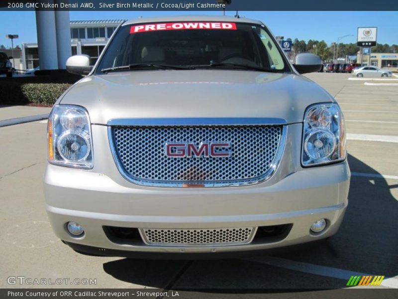 Silver Birch Metallic / Cocoa/Light Cashmere 2008 GMC Yukon Denali AWD