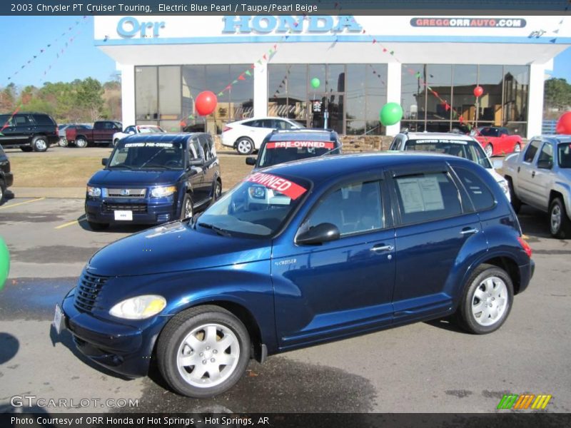 Electric Blue Pearl / Taupe/Pearl Beige 2003 Chrysler PT Cruiser Touring