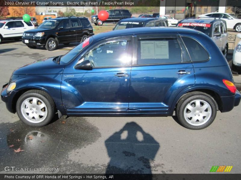 Electric Blue Pearl / Taupe/Pearl Beige 2003 Chrysler PT Cruiser Touring