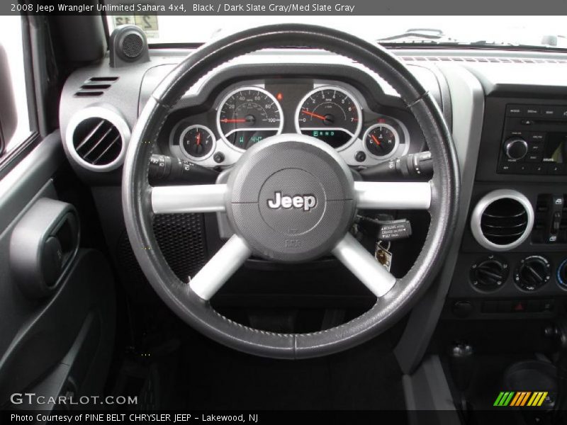 Black / Dark Slate Gray/Med Slate Gray 2008 Jeep Wrangler Unlimited Sahara 4x4