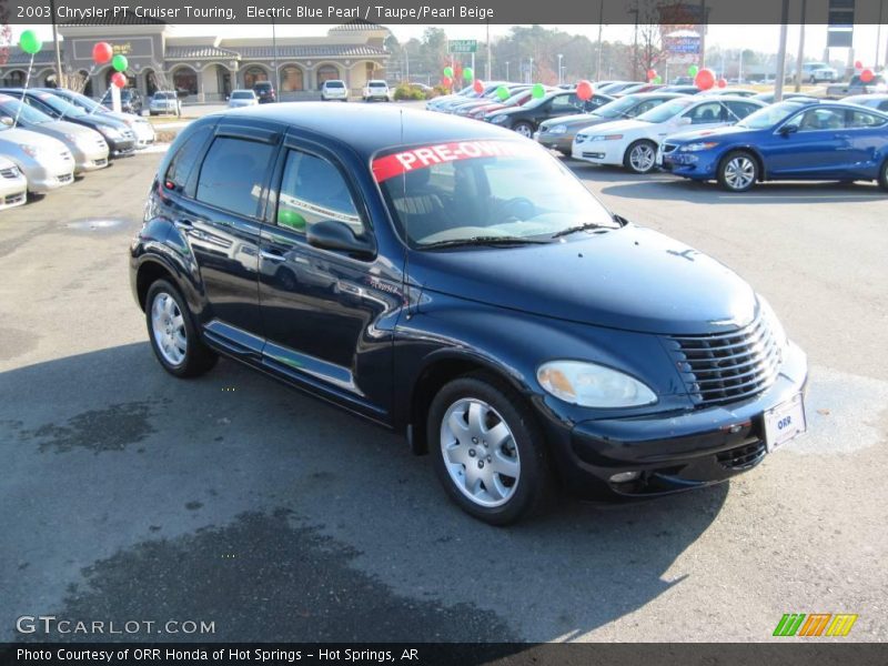 Electric Blue Pearl / Taupe/Pearl Beige 2003 Chrysler PT Cruiser Touring