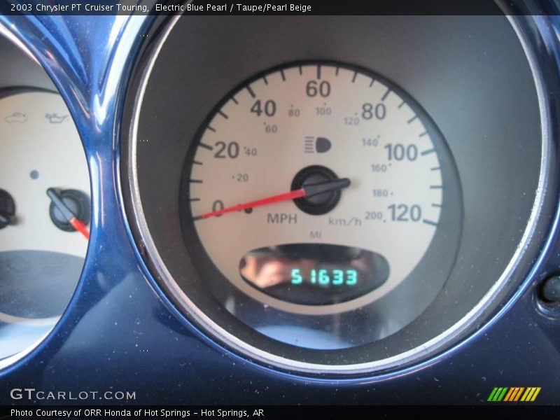 Electric Blue Pearl / Taupe/Pearl Beige 2003 Chrysler PT Cruiser Touring