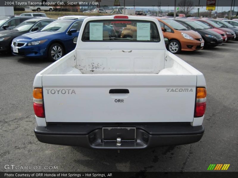 Super White / Oak 2004 Toyota Tacoma Regular Cab