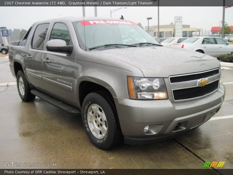 Graystone Metallic / Dark Titanium/Light Titanium 2007 Chevrolet Avalanche LTZ 4WD