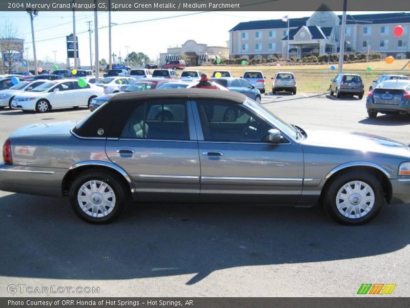 Spruce Green Metallic / Medium Parchment 2004 Mercury Grand Marquis GS