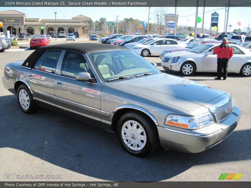 Spruce Green Metallic / Medium Parchment 2004 Mercury Grand Marquis GS