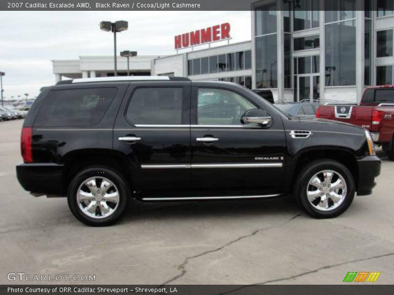 Black Raven / Cocoa/Light Cashmere 2007 Cadillac Escalade AWD