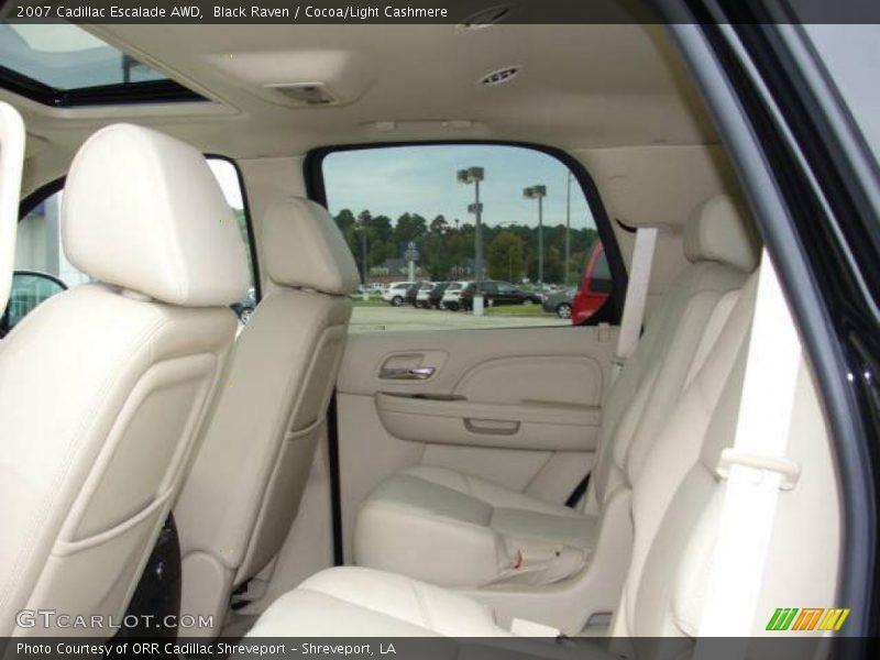 Black Raven / Cocoa/Light Cashmere 2007 Cadillac Escalade AWD