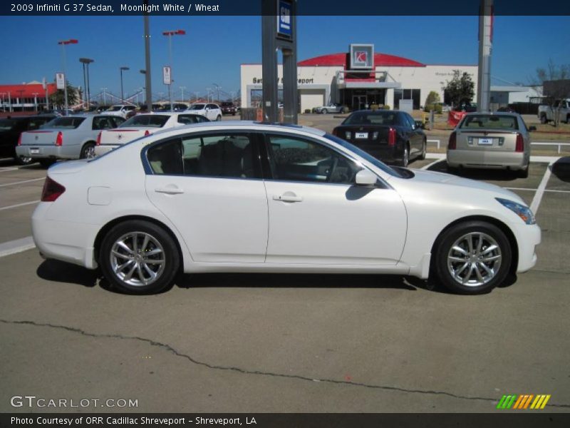 Moonlight White / Wheat 2009 Infiniti G 37 Sedan