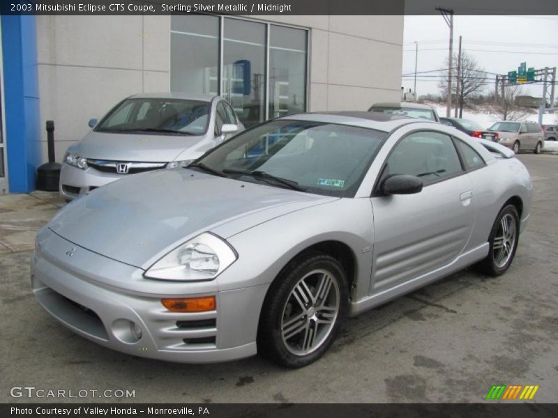 Sterling Silver Metallic / Midnight 2003 Mitsubishi Eclipse GTS Coupe