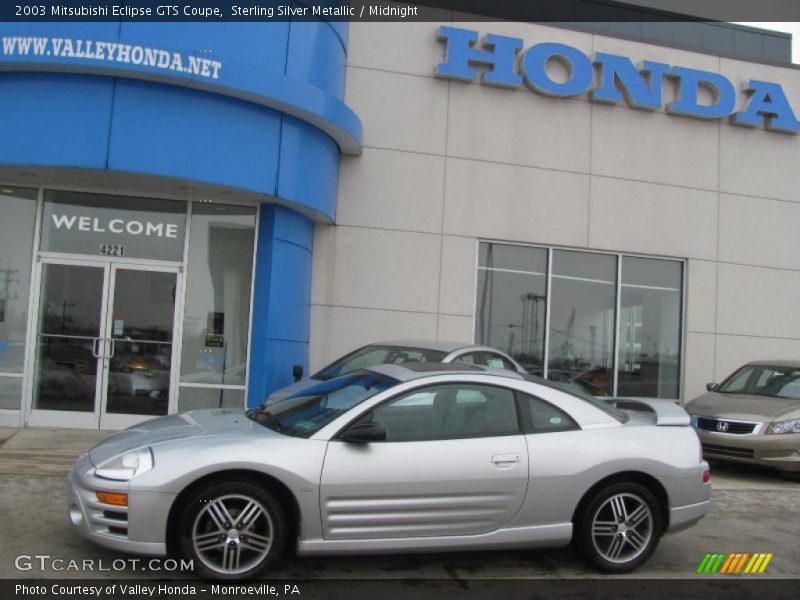 Sterling Silver Metallic / Midnight 2003 Mitsubishi Eclipse GTS Coupe
