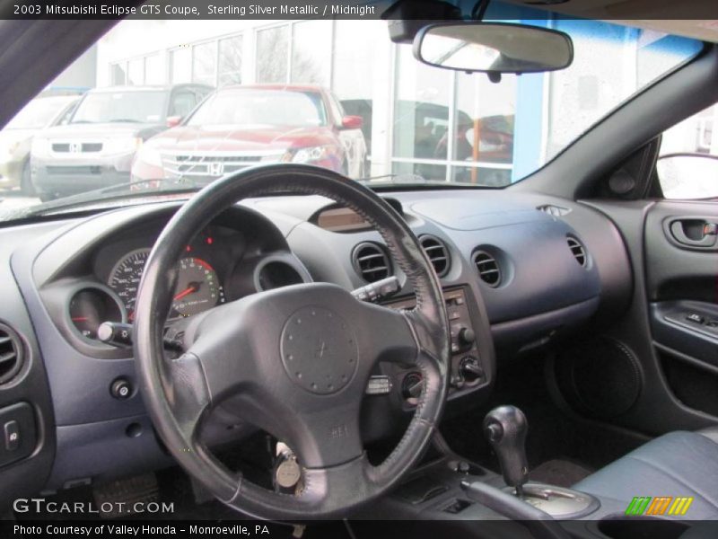 Sterling Silver Metallic / Midnight 2003 Mitsubishi Eclipse GTS Coupe