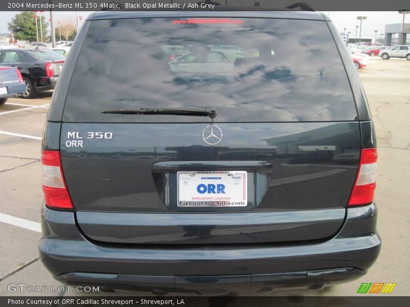 Black Opal Metallic / Ash Grey 2004 Mercedes-Benz ML 350 4Matic